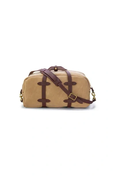 Ezra Arthur Frontier Leather Duffle Bag In Brown