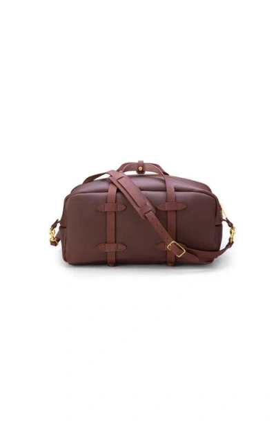 Ezra Arthur Frontier Leather Duffle Bag In Brown
