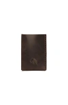 Ezra Arthur Minimalist Card Holder Wallet In Malbec