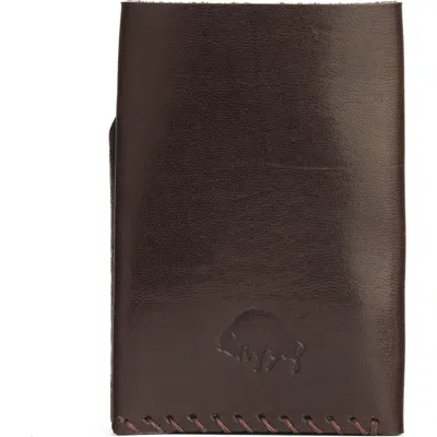 Ezra Arthur No. 2 Card Holder Wallet In Brown