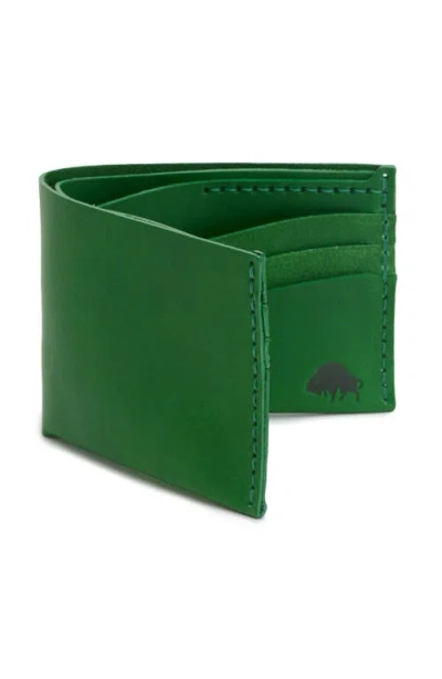 Ezra Arthur No. 8 Classic Bifold Wallet In Green