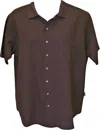 Ezze Wear Women's Mirage Cotton Snap Shirt In Brown In Brown