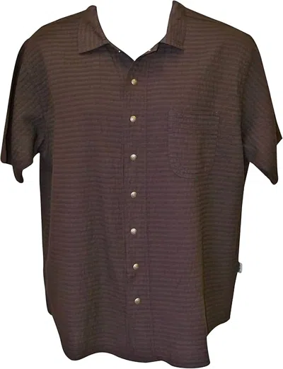 Ezze Wear Women's Mirage Cotton Snap Shirt In Brown