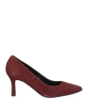 Ezzio Woman Pumps Rust Size 7.5 Leather In Red