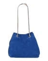 Ezzio Woman Shoulder Bag Bright Blue Size - Leather In Blue