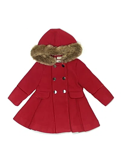 Pre-owned F&f Clothing Kids' Coat In Red