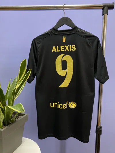 Pre-owned F C Barcelona X Nike Barcelona 2011 2012 Away 9 Alexis Soccer Jersey In Black