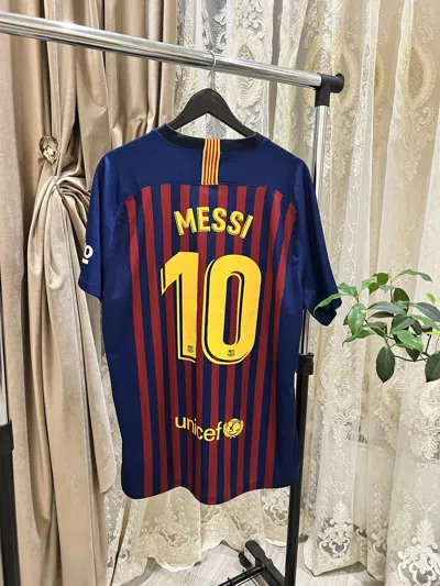Pre-owned F C Barcelona X Nike Barcelona 2018/2019 Home Jersey In Multicolor
