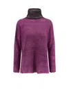 F Cashmere Bruco 89 Cashmere Turtleneck Sweater In Purple