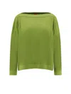 F Cashmere Daisy 1 Cashmere Sweater In Green