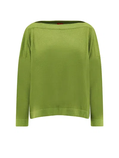 F Cashmere Daisy 1 Cashmere Sweater In Green