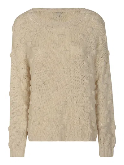 F Cashmere Polpo Sweater In Ivory
