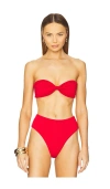 F E L L A Bernie Bikini Top In Red