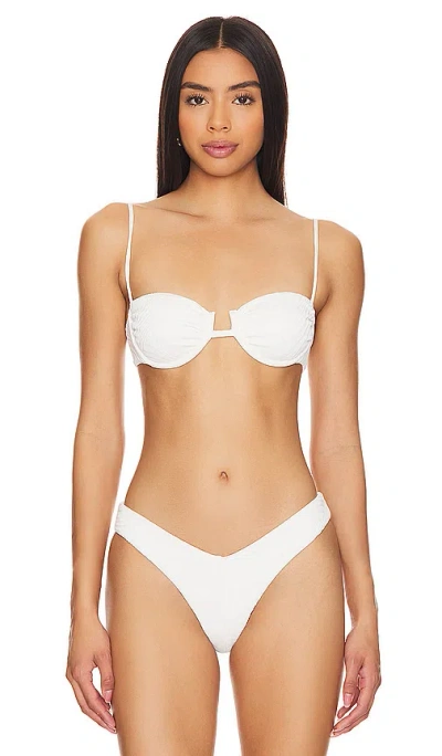 F E L L A Gabriel Bikini Top In Off White