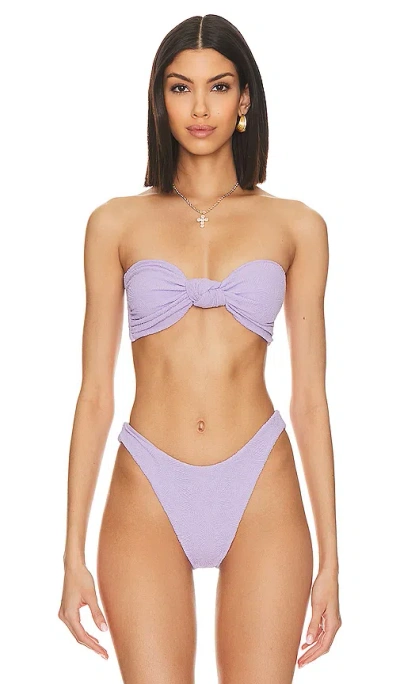 F E L L A Hunter Bikini Top In Lavender