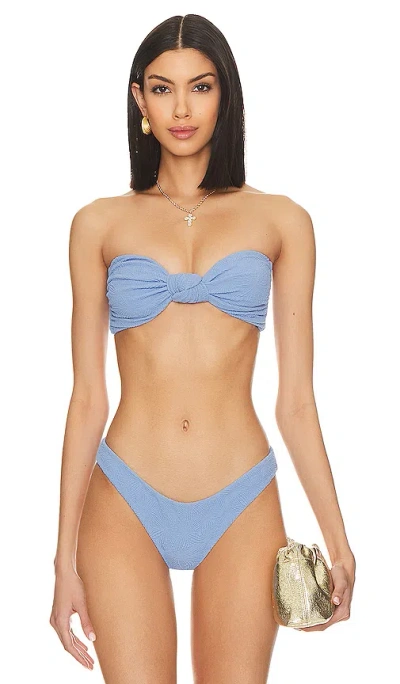 F E L L A Hunter Bikini Top In Powder