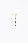 F+h Studios Devo Drop Earrings In Gold In Gold