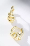 F+h Studios Double-knot Hoop Earrings In Gold