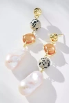 F+h Studios Mixed Bag Pearl Drop Earrings In Multi