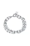 F+h Studios Mixed Up Statement Bracelet In Silver In Silver