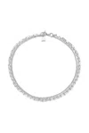 F+h Studios Warrant Triple Chain Necklace In Silver In Silver