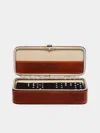 F. Hammann Leather Dominoes Set  Abask Gift Set In Adult