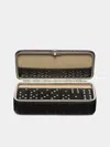 F. Hammann Leather Dominoes Set  Abask Gift Set In Adult
