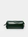 F. Hammann Leather Medium Wash Bag  Abask Luxury Gift In  Green