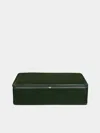 F. Hammann Leather Utensils Box  Abask Luxury Gift In  Green
