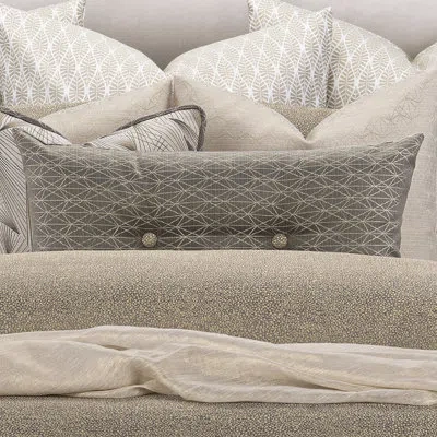 F. Scott Fitzgerald Attraction Designer Geometric Lumbar Pillow