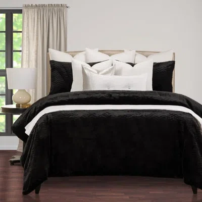 F. Scott Fitzgerald Black Microfiber Traditional Duvet Cover & Set