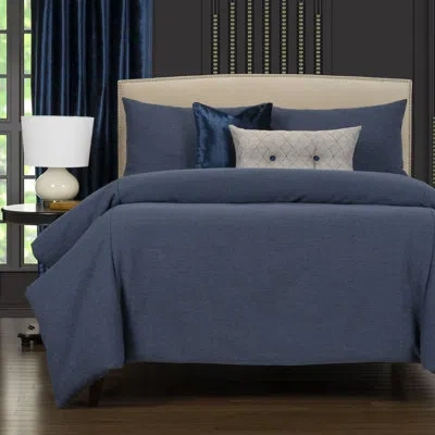 F. Scott Fitzgerald Blue 3 Piece Duvet Cover & Insert Set