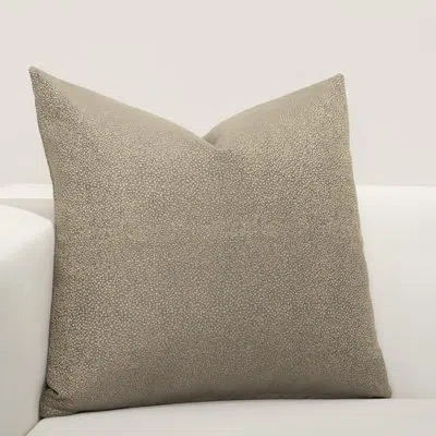 F. Scott Fitzgerald Effervescent Metallic Throw Pillow In Brown,polyester,polyfill
