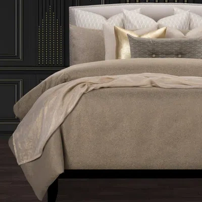 F. Scott Fitzgerald Effervescent Shimmering Luxury Duvet Cover & Insert Set In Spa