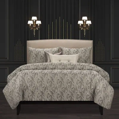 F. Scott Fitzgerald Fine Point Luxury Duvet Cover Set In Graphite