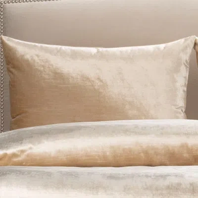 F. Scott Fitzgerald Hours Velvet Bed Sham In Gold