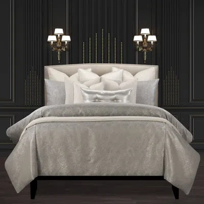 F. Scott Fitzgerald Jazz Club Luxury Supreme Duvet Cover And Insert Set In Silver