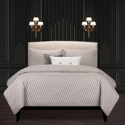 F. Scott Fitzgerald L'opera Luxury Microfiber 5 Piece Duvet Cover And Insert Set In Noir