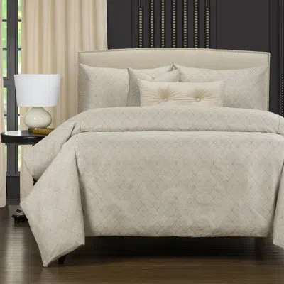 F. Scott Fitzgerald Luxury Art Deco Duvet Cover & Insert Set In Platinum