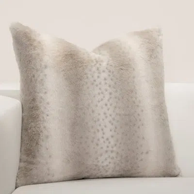 F. Scott Fitzgerald Night On The Town Faux Fur Throw Pillow In Polyester