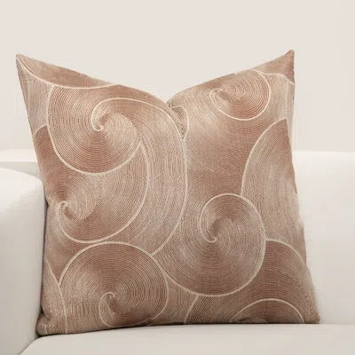 F. Scott Fitzgerald F Scott Fitzgerald Ocean Crossing Noir Square Pillow Cover & Insert In Orange,polyester,polyfill