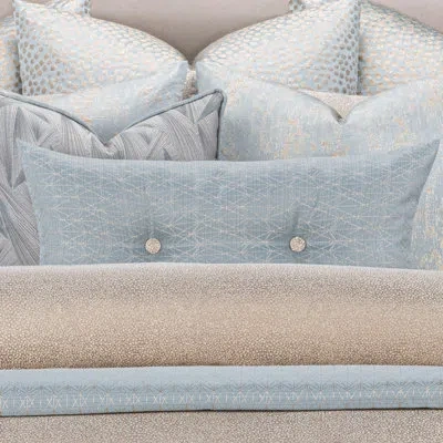 F. Scott Fitzgerald Star Attraction Designer Geometric  Lumbar Pillow