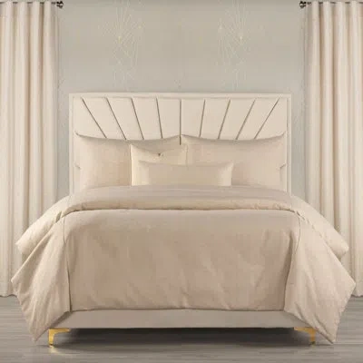 F. Scott Fitzgerald Star Attraction Geometric Duvet Cover & Insert Set In Champagne