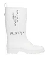 F Wd Knee Boots In White