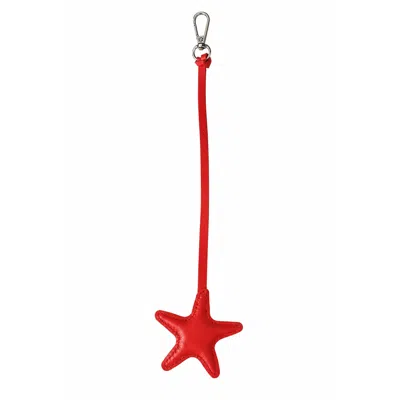F3rog By Rana Red Starfish Keychain