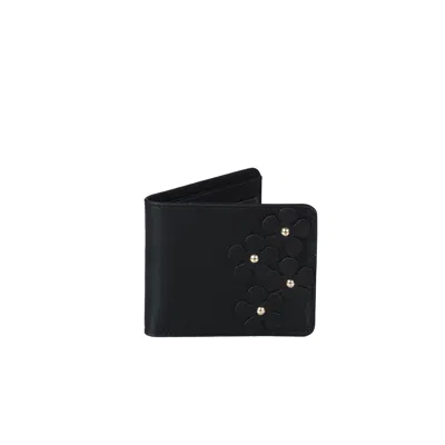 F3rog By Rana Women's Black Flower Wallet