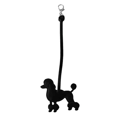 F3rog By Rana Women's Black Poodle Dog Keychain