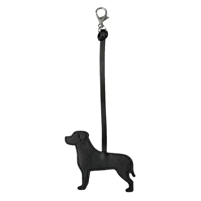 F3rog By Rana Women's Black Rottweiler Dog Keychain