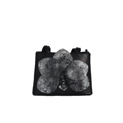 F3rog By Rana Women's Black / Silver Silver & Black Orchid Bag In Multi