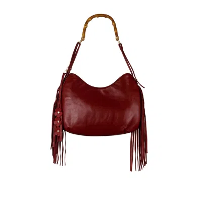 F3rog By Rana Women's Glossy Red Gordon Bag